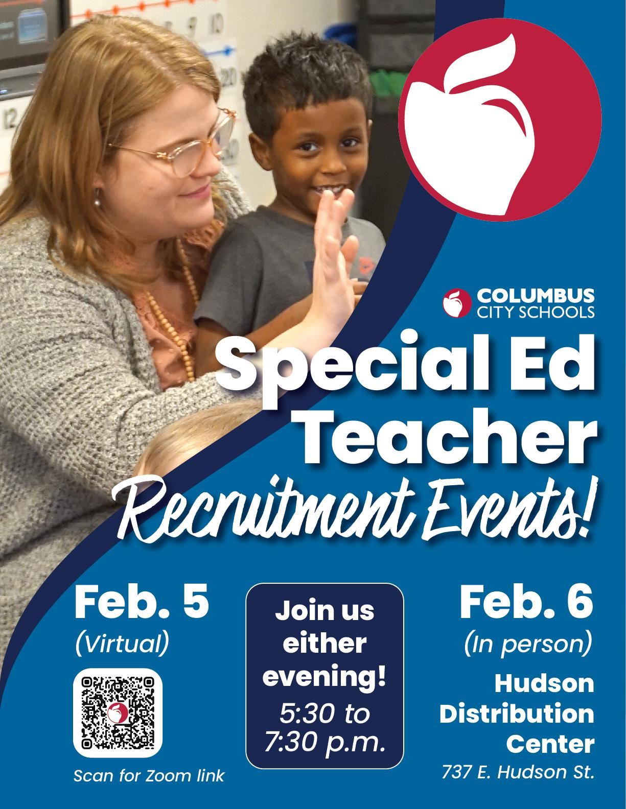 special ed teacher recruitment flyer